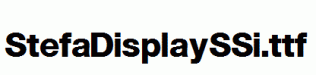 StefaDisplaySSi.ttf