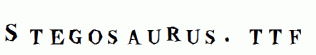 Stegosaurus.ttf