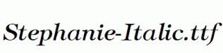 Stephanie-Italic.ttf