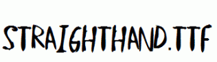 StraightHand.ttf