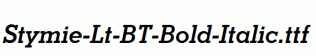 Stymie-Lt-BT-Bold-Italic.ttf