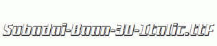 Subadai-Baan-3D-Italic.ttf