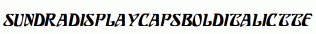 SundraDisplayCaps-Bold-Italic.ttf