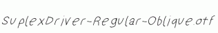 SuplexDriver-Regular-Oblique.otf