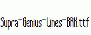 Supra-Genius-Lines-BRK.ttf