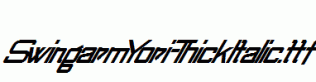 SwingarmYori-ThickItalic.ttf