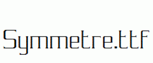 Symmetre.ttf