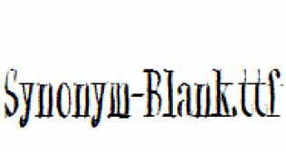Synonym-Blank.ttf