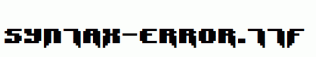 Syntax-Error.ttf