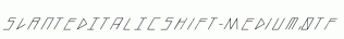 slantedITALICshift-Medium.otf