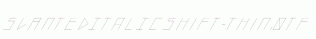 slantedITALICshift-Thin.otf