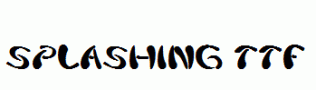 splashing.ttf