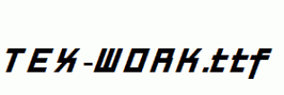 TEX-WORK.ttf