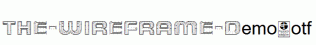 THE-WIREFRAME-Demo.otf