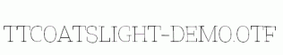 TTCoatsLight-DEMO.otf