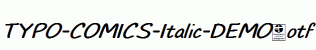 TYPO-COMICS-Italic-DEMO.otf