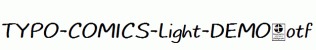 TYPO-COMICS-Light-DEMO.otf