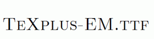 TeXplus-EM.ttf