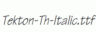 Tekton-Th-Italic.ttf