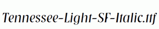 Tennessee-Light-SF-Italic.ttf