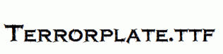Terrorplate.ttf