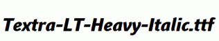 Textra-LT-Heavy-Italic.ttf