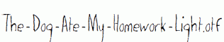 The-Dog-Ate-My-Homework-Light.otf