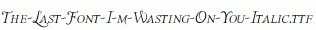 The-Last-Font-I-m-Wasting-On-You-Italic.ttf
