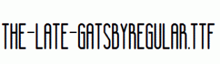 The-Late-GatsbyRegular.ttf