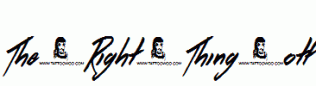 The-Right-Thing.otf