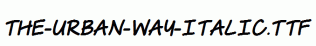 The-Urban-Way-Italic.ttf