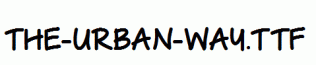 The-Urban-Way.ttf