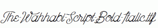 The-Wahhabi-Script-Bold-Italic.ttf