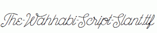 The-Wahhabi-Script-Slant.ttf