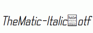 TheMatic-Italic.otf