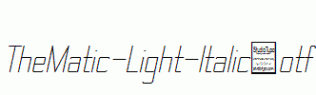 TheMatic-Light-Italic.otf