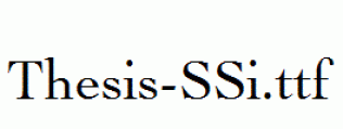 Thesis-SSi.ttf