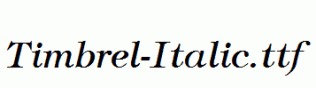 Timbrel-Italic.ttf
