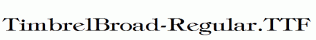 TimbrelBroad-Regular.ttf