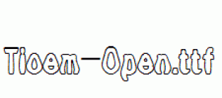 Tioem-Open.ttf