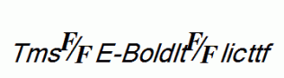 TmsFE-BoldItalic.ttf