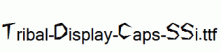 Tribal-Display-Caps-SSi.ttf