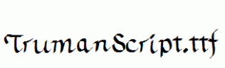 TrumanScript.ttf