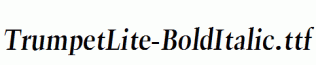 TrumpetLite-BoldItalic.ttf