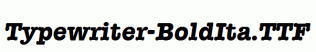 Typewriter-BoldIta.ttf