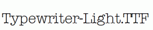 Typewriter-Light.ttf