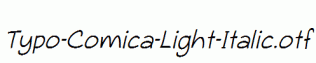 Typo-Comica-Light-Italic.otf
