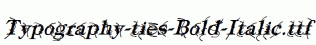 Typography-ties-Bold-Italic.ttf