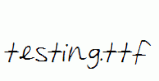 testing.ttf