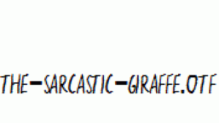the-sarcastic-giraffe.otf